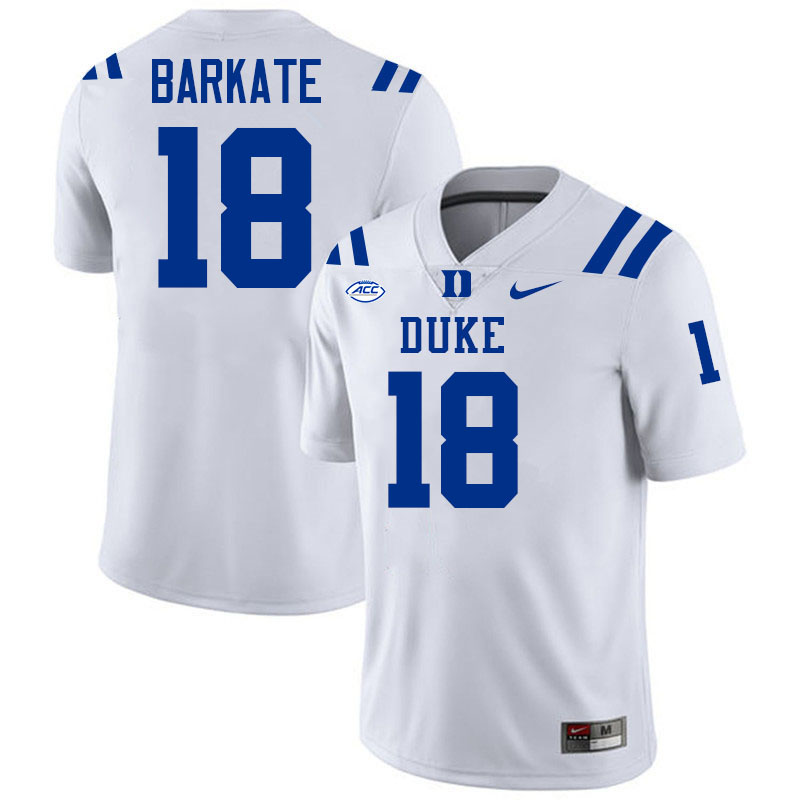 Cooper Barkate Duke Jersey,Duke Blue Devils #18 Cooper Barkate Jersey Youth College-White